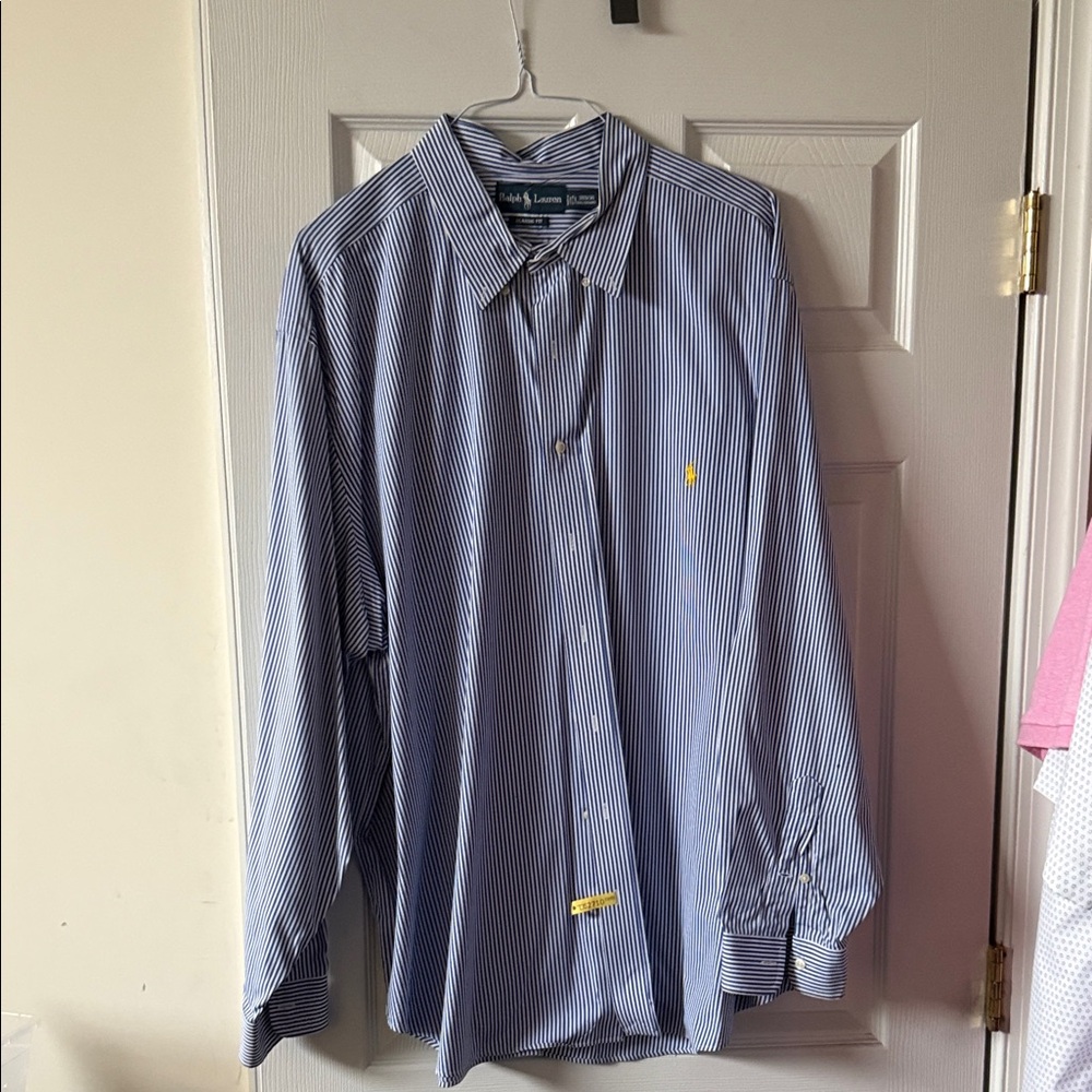 Ralph Lauren Navy Pinstripe Dress Shirt